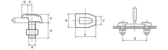 Клипсы для направляющих лифта Клипсы для направляющих лифта